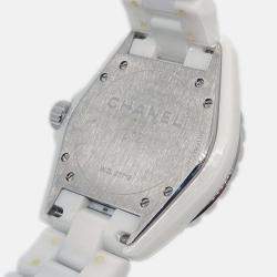 Chanel J12 H1629 Automatic White Ceramic Men's Wristwatch 39 mm