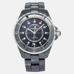 Chanel J12 H1626 Automatic Black Ceramic Men's Watch 38mm