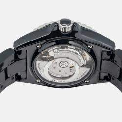 Chanel J12 H5697 Automatic Black Ceramic Men's Wristwatch 38mm