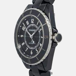 Chanel J12 H5697 Automatic Black Ceramic Men's Wristwatch 38mm
