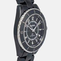 Chanel J12 H5697 Automatic Black Ceramic Men's Wristwatch 38mm