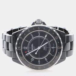 Pre Owned Chanel J12 GMT H2012 Automatic Stainless Steel Men's Wristwatch 42 mm