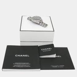 Pre Owned Chanel J12 Automatic Ceramic Stainless Steel Men's Wristwatch 41 mm