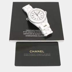 Pre Owned Chanel J12 Automatic Ceramic Stainless Steel Men's Wristwatch 39 mm
