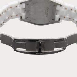 Pre Owned Chanel J12 Automatic Ceramic Stainless Steel Men's Wristwatch 41 mm