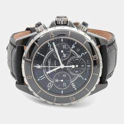 Pre Owned Chanel J12 Automatic Ceramic Stainless Steel Men's Wristwatch 41 mm