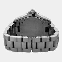Pre Owned Chanel J12 Chromatic H2979 Automatic Grey Ceramic Stainless Steel Men's Wristwatch 38 mm