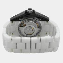 Pre Owned Chanel J12 Paradox H6515 Automatic Black/White Ceramic Men's Wristwatch 39 mm