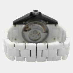 Pre Owned Chanel J12 Paradox H6515 Automatic Black/White Ceramic Men's Wristwatch 39 mm
