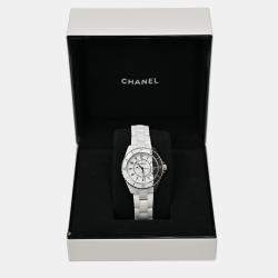 Pre Owned Chanel J12 Paradox H6515 Automatic Black/White Ceramic Men's Wristwatch 39 mm