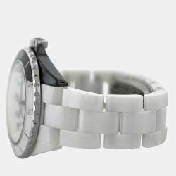 Pre Owned Chanel J12 Paradox H6515 Automatic Black/White Ceramic Men's Wristwatch 39 mm
