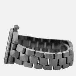 Pre Owned Chanel J12 H3099 Automatic Grey Ceramic Stainless Steel Men's Wristwatch 41 mm