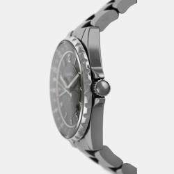 Pre Owned Chanel J12 H3099 Automatic Grey Ceramic Stainless Steel Men's Wristwatch 41 mm