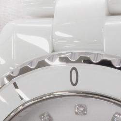 مملوكة مسبقًا Chanel J12 H5705 Automatic White Ceramic Men's Wristwatch 38 mm