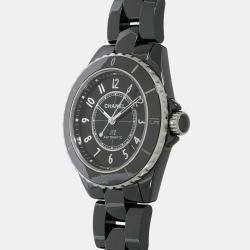 Chanel Black Ceramic J12 H5697 Automatic Men's Wristwatch 38 mm