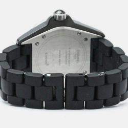 Chanel Black Ceramic J12 H0684 Automatic Men's Wristwatch 39 mm