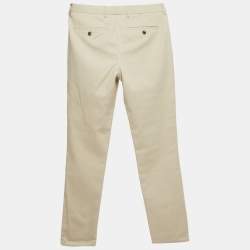 Charles Tyrwhitt Beige Gabardine Extra Slim Fit Trousers S