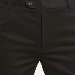 Charles Tyrwhitt Black Gabardine Extra Slim Fit Trousers S
