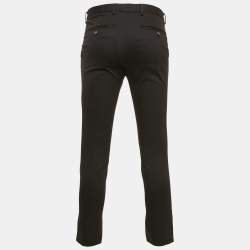 Charles Tyrwhitt Black Gabardine Extra Slim Fit Trousers S