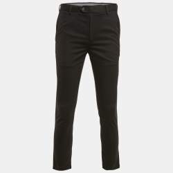 Charles Tyrwhitt Black Gabardine Extra Slim Fit Trousers S