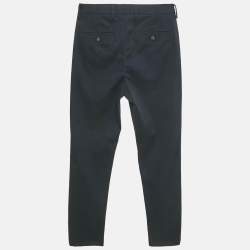 مملوكة مسبقًا بنطال تشارلز تايرويت غاباردين أزرق داكن رسمي مقاس صغير