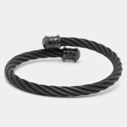 Pre Owned Charriol Alor Stainless Steel Gunmetal Tone Bracelet