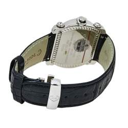 Pre Owned Charriol Black Stainless Steel & Leather Actor CCHTXL Men's Wristwatch 42 mm