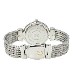 Pre Owned Philippe Charriol Blue 18K Yellow Gold & Stainless Steel 55.97.2379 Men's Wristwatch 33 mm