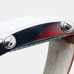 Pre Owned Charriol Silver Stainless Steel Crocodile Leather Actor Ref. CCHXL Men's Wristwatch 39 mm