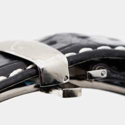 Pre Owned Charriol Silver Stainless Steel Crocodile Leather Actor Ref. CCHCXL Men's Wristwatch 35 mm