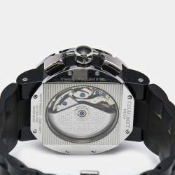 Chaumet Black PVD Coated Titanium Stainless Steel Rubber Class One W17291-45B Men's Wristwatch 45 mm 