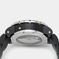 Chaumet Black PVD Coated Titanium Stainless Steel Rubber Class One W17291-45B Men's Wristwatch 45 mm 