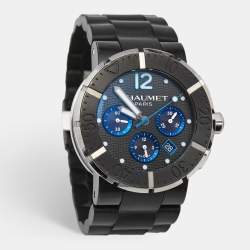 Chaumet Black PVD Coated Titanium Stainless Steel Rubber Class One W17291-45B Men's Wristwatch 45 mm 