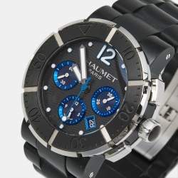 Chaumet Black PVD Coated Titanium Stainless Steel Rubber Class One W17291-45B Men's Wristwatch 45 mm 