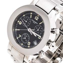 Chaumet Black Stainless Steel Style De Chaumet Men's Wristwatch 40 mm