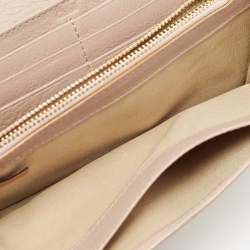 Chloe Beige Leather Lily Continental Wallet