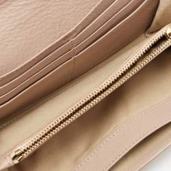 Chloe Beige Leather Lily Continental Wallet
