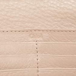 Chloe Beige Leather Lily Continental Wallet