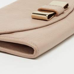 Chloe Beige Leather Lily Continental Wallet