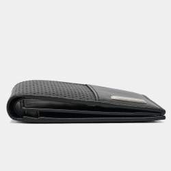 Chopard Black/Yellow Perforated Leather Bifold Wallet