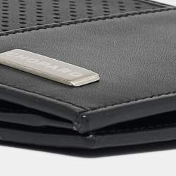 Chopard Black/Yellow Perforated Leather Bifold Wallet