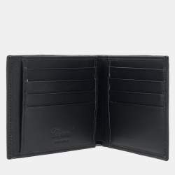 Chopard Black/Yellow Perforated Leather Bifold Wallet