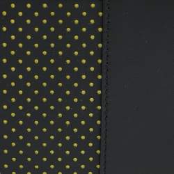 Chopard Black/Yellow Perforated Leather Bifold Wallet