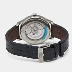 Pre Owned Chopard Silver Dial Stainless Steel Alligator Leather L.U.C 1937 Classic 168558-3001 Men's Wristwatch 42 mm