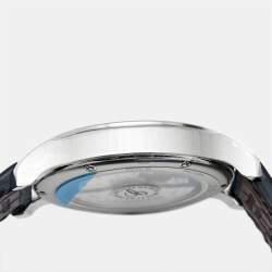 Pre Owned Chopard Silver Dial Stainless Steel Alligator Leather L.U.C 1937 Classic 168558-3001 Men's Wristwatch 42 mm