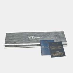 Chopard Dark Blue Patterned Silk Traditional Tie