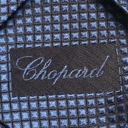 Chopard Dark Blue Patterned Silk Traditional Tie