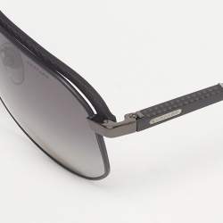 Pre Owned Chopard Black SCHF82 Polarized Aviator Sunglasses