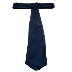 Chopard Navy Blue Patterned Silk Jacquard Traditional Tie