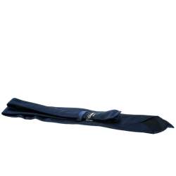 Chopard Navy Blue Patterned Silk Jacquard Traditional Tie